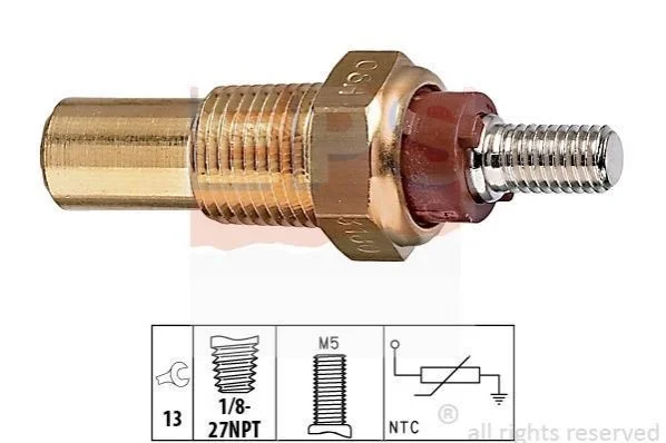 <strong>Датчик температури (бронз.) Ford Transit 2.5D 86-91 EPS 1.830.180 (фото 1)</strong>