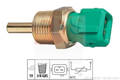 DAIHATSU Датчик температуры воды CHARADE 1.0I 88- для EPS 1.830.212 фото товару