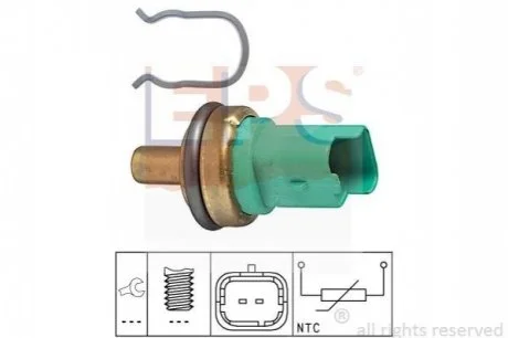Датчик температури Citroen Berlingo, C3, C4// Fiat Scudo// Ford Focus II// Peugeot 307, 308 1.4-2.2Hdi 11.01- для Citroen, Peugeot, Mazda, Lancia, Fiat EPS 1.830.292 фото товару