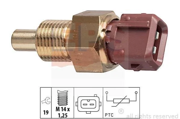<strong>Датчик температури охол. рід. Citroen, Fiat, Peugeot 1.0-1.9TD 07.92- EPS 1.830.308 (фото 1)</strong>