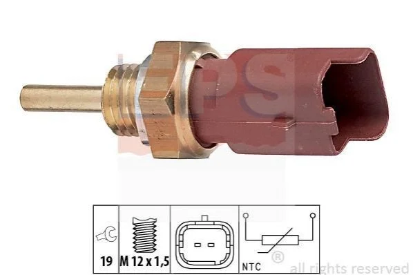 <strong>Датчик температури охол. Fiat 1.2-1.9JTD 99-,Opel 1.3-1.9 CDTI 03- EPS 1.830.326 (фото 1)</strong>