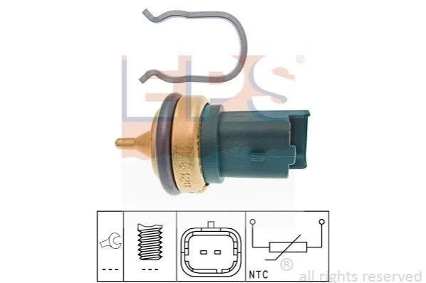 <strong>Датчик температури охол. Citroen Berlingo 1.6 08-/Peugeot 206/207/308 1.4-1.6 07- EPS 1.830.328 (фото 1)</strong>