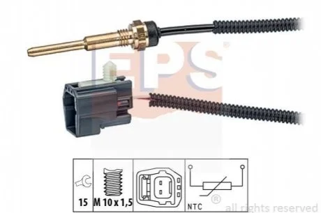 Датчик темпретури рідини для Ford, Jaguar, Fiat, Peugeot, Citroen EPS 1.830.331 фото товару