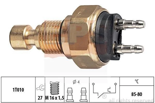 <strong>NISSAN Температурный датчик включения вентилятора радиатора NISSAN BLUEBIRD EPS 1.850.035 (фото 1)</strong>