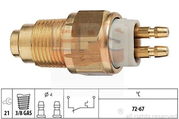 <strong>MAZDA Датчик вкл. вентилятора 626/929/MX-6 EPS 1.850.125 (фото 1)</strong>