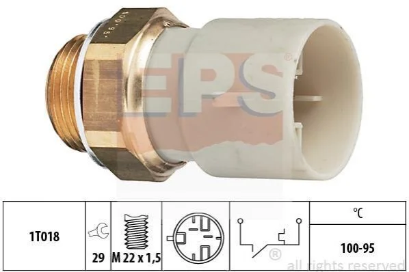 <strong>Датчик на вентилятор Opel (100°C-95°C) EPS 1.850.147 (фото 1)</strong>
