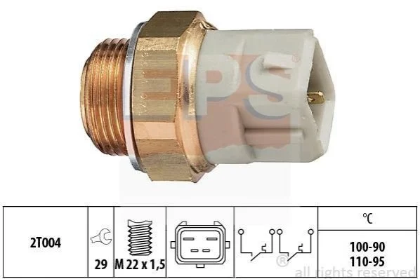 <strong>Перемикач вентил. 2-Х скор. Ford CVH 90- 100-90°C,110-95°C EPS 1.850.624 (фото 1)</strong>