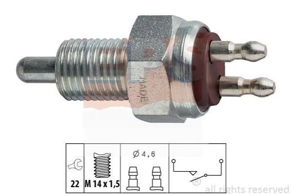 <strong>Датчик заднего хода Ford Escort/Sierra/Orion II, P 100 II/Transit 1.3i-2.5D 78-93 EPS 1.860.007 (фото 1)</strong>