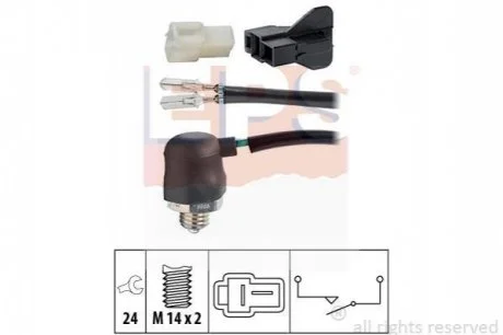 Датчик заднього ходу Mazda 323 85-, MX-5 98-05 для Mazda, BMW, Chrysler, KIA, Fiat EPS 1.860.088 фото товару