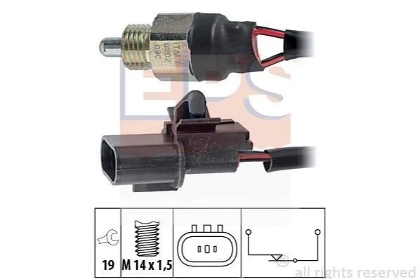 <strong>Датчик включення зад, ходу Mitsubishi Pajero/L200 2.5D -07 EPS 1.860.202 (фото 1)</strong>
