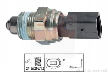 Датчик заднього ходу Audi A3 1.6-1.8/ VW Golf IV 1.4-2.8/ Skoda Octavia 1.6-1.8 для Audi, Volkswagen, Skoda EPS 1.860.205 фото товару