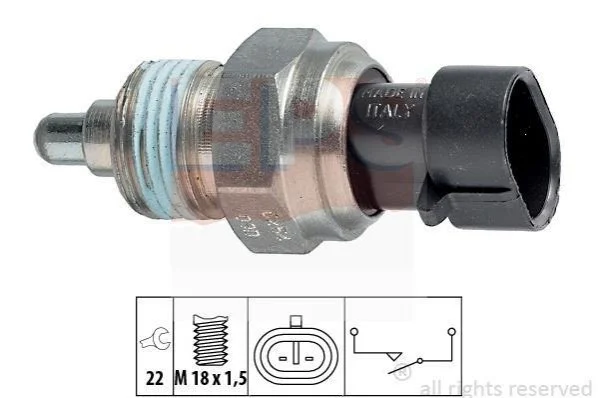 <strong>Датчик заднього ходу Opel Signum 03-, Vectra C 02- 1.9-3.2/ Saab 9-3 (YS3F) 2.0-2.2 02- EPS 1.860.254 (фото 1)</strong>