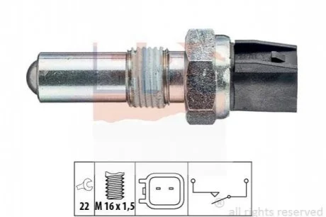 Датчик заднього ходу Ford Fiesta, C-Max,Focus II,Fusion,Mondeo IV 1.25-2.5 01- для EPS 1.860.283 фото товару