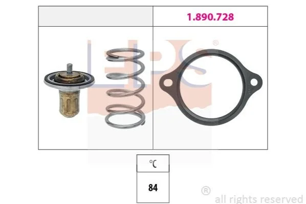 <strong>OPEL Термостат без корпуса 84 °C CORSA E 1.0 14-, MOKKA 1.4 16- EPS 1.879.970 (фото 1)</strong>