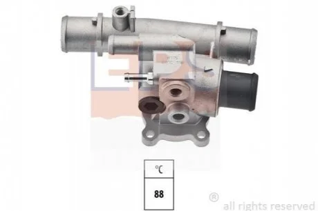 Термостат Fiat Bravo/Doblo, Marea, Multipla, Palio Weekend, Siena, Stilo 1.2 16V, 1.6 16V 12.97- для Fiat, Lancia EPS 1.880.115 фото товару