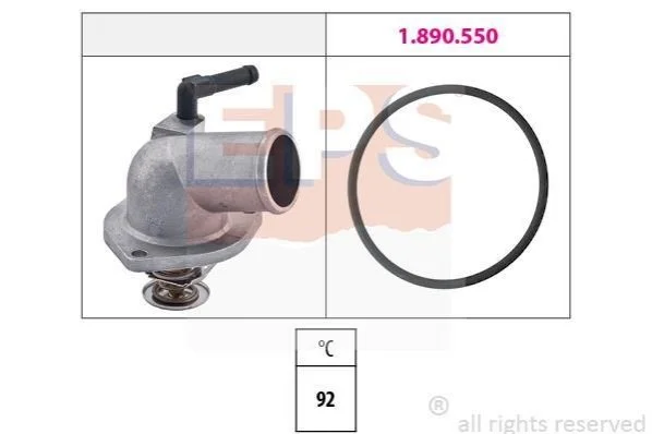 <strong>Термостат Opel Astra G/Zafira 1.4/1.6 16V 98- 92C EPS 1.880.157 (фото 1)</strong>