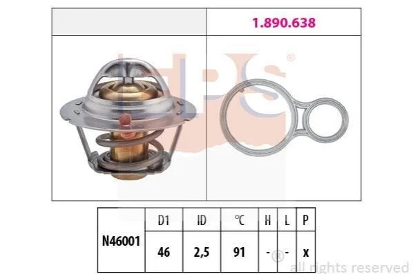 <strong>Термостат Chrysler Voyager 2.0-3.3 00-08 EPS 1.880.524 (фото 1)</strong>