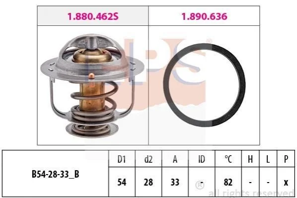 <strong>Термостат Ford Maverick II 2.4 93-98 / Nissan Primera, Sunny, X-trail 83-01 / Renault Koleos 2.5 07-13 EPS 1.880.645 (фото 1)</strong>
