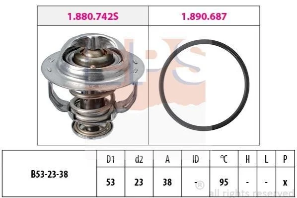 <strong>VW Термостат (Made in Italy!) с прокладкой Golf VI,VII,Passat,Polo,Skoda,Audi 1.4/2.0TSI/TFSI 07- EPS 1.880.742 (фото 1)</strong>
