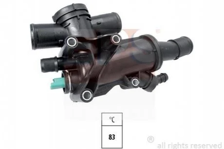 Термостат Fiat Scudo/Ford C-Max/Focus II/PSA C4/C8/Jumpy/307/308/407/508/Volvo S40/V50 2.0Jtd/Hdi/Tdci для Peugeot, Ford, Citroen EPS 1.880.748 фото товару