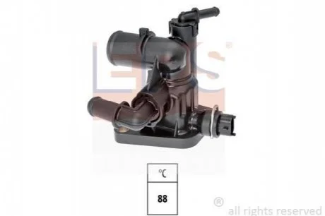 Термостат 88°С Fiat Doblo/Fiorino/Panda/Punto/Qubo 1.3D Multijet 10-/Peugeot Bipper 1.3 Hdi 10- для Fiat, Lancia, Opel, Alfa Romeo EPS 1.880.809 фото товару