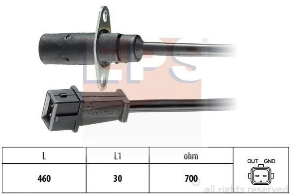 <strong>FIAT Датчик оборотов двигателя Tipo,Tempra 1.9TDS 88-,Ducato,Citroen Jumper 00- EPS 1.953.001 (фото 1)</strong>