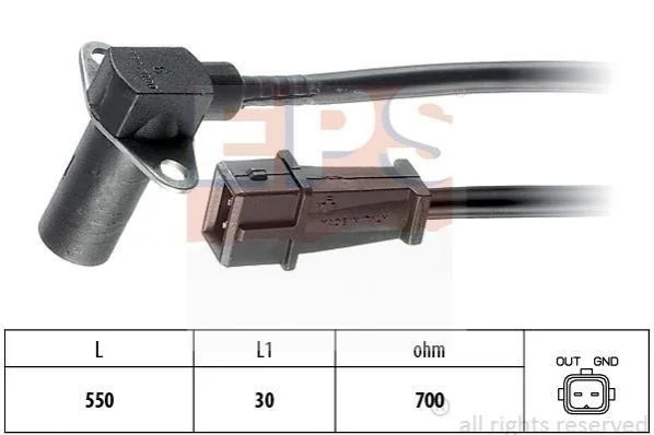 <strong>FIAT Датчик оборотов двигателя TIPO 2.0 90- EPS 1.953.002 (фото 1)</strong>