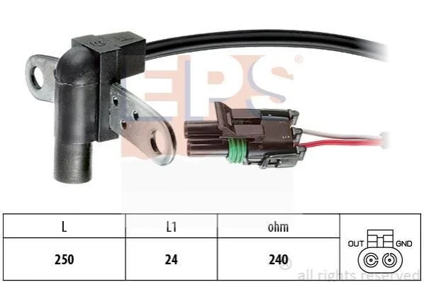 <strong>VOLVO Датчик оборотов двигателя 460 88- EPS 1.953.008 (фото 1)</strong>