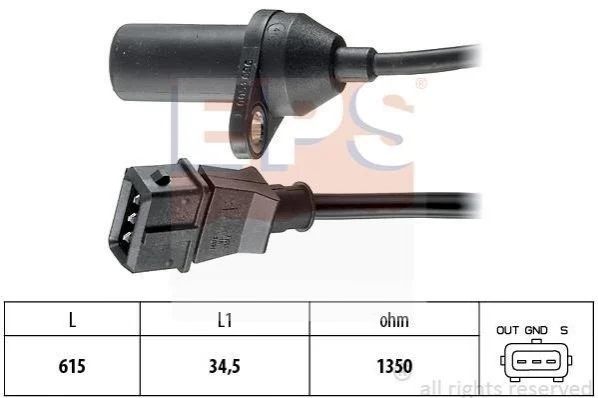 <strong>Датчик швидкості обертання вала EPS 1.953.053 (фото 1)</strong>