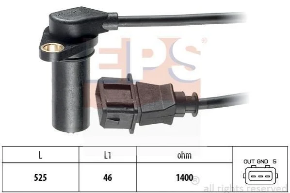 <strong>Датчик положення к/вала Audi A4, A6 /VW Caddy II, Golf III, IV, Passat, Polo /Ford Galaxy 1.7SDi-1.9TDi 93- EPS 1.953.068 (фото 1)</strong>