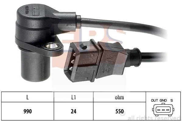 <strong>Датчик оборотів к/вала Opel Astra/Vectra/Omega C20NE 1,8-2,0 EPS 1.953.073 (фото 1)</strong>