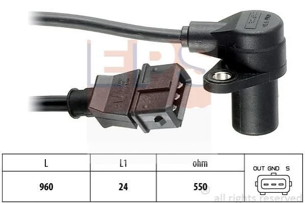 <strong>BMW Датчик оборотов двигателя 318I 92- EPS 1.953.087 (фото 1)</strong>