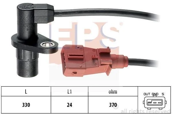 <strong>Датчик положення к/вала Peugeot 106 I (1A, 1C) 91-04 EPS 1.953.127 (фото 1)</strong>