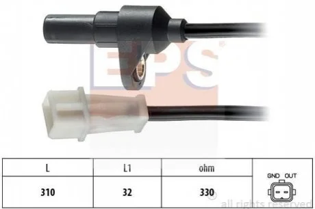 Датчик положення к/вала Renault Safrane II 2.5 96-00 /Volvo 850, 960, C70, S70, S90, V70, V90 90-02 для EPS 1.953.142 фото товару