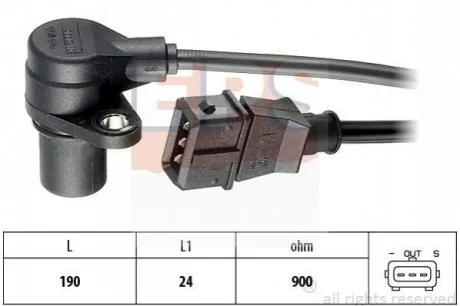 HONDA Датчик оборотов двигателя Accord V,VI,Civic VI,Freelander,Rover 200/400/600,25,45 для EPS 1.953.180 фото товару
