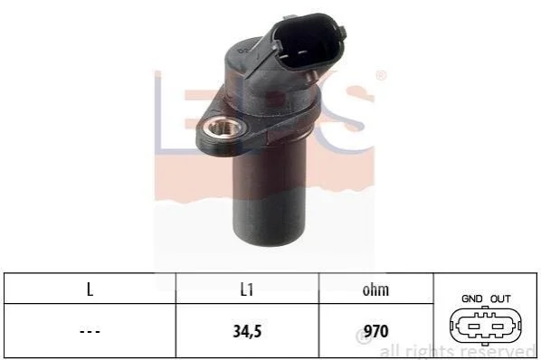 <strong>Датчик положення к/вала Opel Agila, Astra G/H, Corsa B/C, Meriva, Tigra 1.0-1.4 96- EPS 1.953.235 (фото 1)</strong>