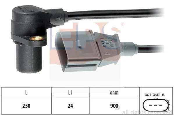 <strong>Датчик положення до/валу VAG 2.0 95-10, 1.8T 20V 97-10, 2.0FSI 03-, 3.0 V6 TDI 04-10 EPS 1.953.254 (фото 1)</strong>