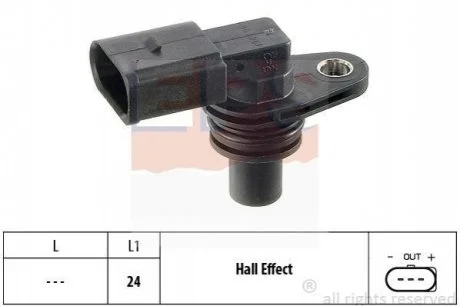 Датчик розподільного валу VAG Cordoba/Ibiza III/Leon/Toledo/Fabia/Bora/Golf IV/Polo 1.4/1.6 97- для Volkswagen, Skoda, Seat, Audi EPS 1.953.269 фото товару