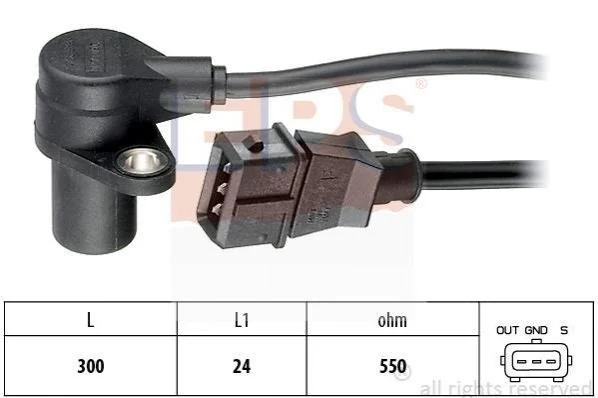 <strong>Датчик колінвала Daewoo Nubira 1.6 16v EPS 1.953.272 (фото 1)</strong>