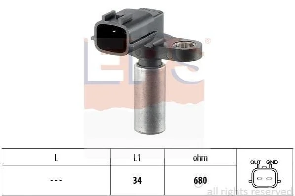 <strong>Датчик положення к/вала Nissan Almera II, Tino 2.2 00- EPS 1.953.276 (фото 1)</strong>