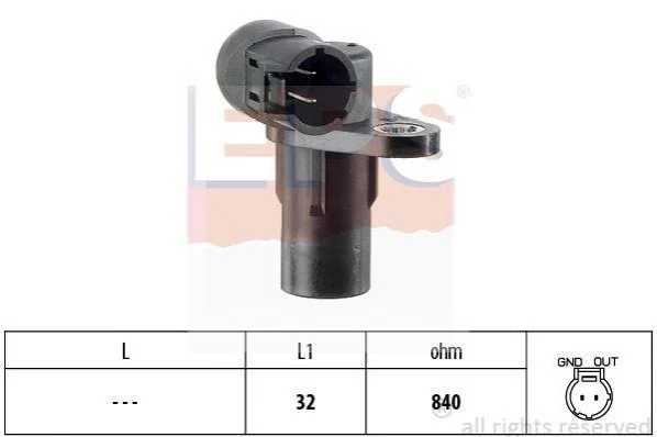 <strong>Датчик положення колінвалу Renault, Opel, Nissan, Volvo 1.9 dCi/DI/DTI 09.99- EPS 1.953.291 (фото 1)</strong>
