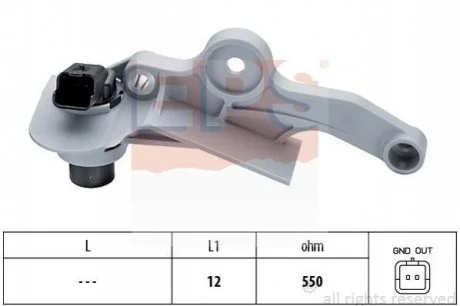 Датчик положення колінвалу Citoren C3, C4, Xsara/Peugeot 206, 306, 307 1.4i-1.6 16V 98- для Peugeot, Citroen EPS 1.953.299 фото товару