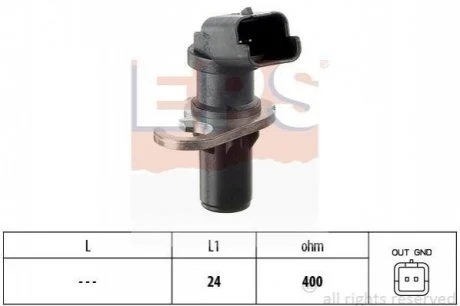 Датчик положення к/вала Citroen Xsara, 1,6-2,0HDi, 99- для Citroen, Peugeot EPS 1.953.305 фото товару