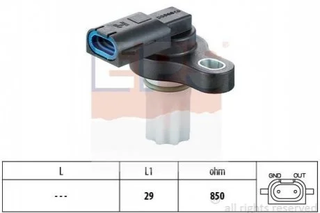 Датчик положення к/вала Ford Mondeo 1.6 I16V, 1.8I, 1.8 Td, 2.0 16V,2.5 24V,3.0 V6, 2.0 Tdci, 2.2 Tdci, 2.0 Tddi -07 для EPS 1.953.309 фото товару