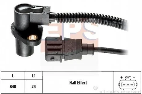 Датчик колінвала Opel Astra F, Calibra A, Omega B, Vectra B для Opel, Vauxhall EPS 1.953.314 фото товару