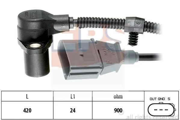 <strong>Датчик положення к/вала VW Tuareg 3.2 EPS 1.953.320 (фото 1)</strong>