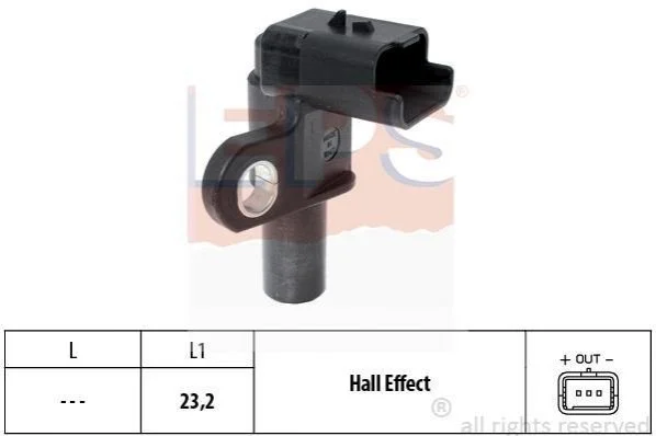 <strong>Датчик положення розпод.валу Fiat Ducato 2.0 JTD 02-, Citroen Jumper 2.0 Hdi 02- EPS 1.953.332 (фото 1)</strong>