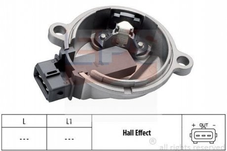 Датчик положения распредвала VW Passat/Golf V 1.8 /Audi A3/A4/A6/A8 94- EPS 1.953.365 фото товара