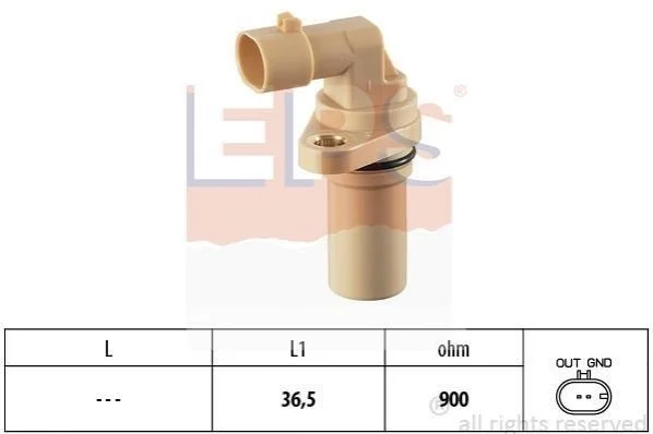 <strong>Датчик швидкості обертання вала EPS 1.953.379 (фото 1)</strong>