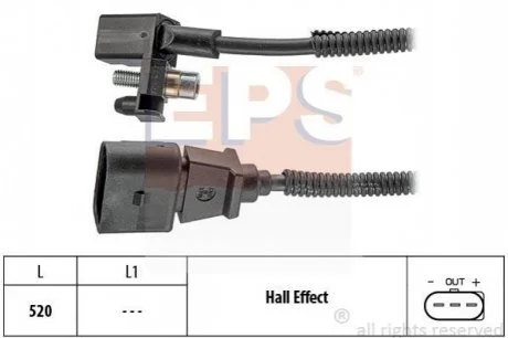 Датчик імпульсів Skoda Fabia 1.4 16V 00-07/ VW Golf IV 1.6 16V 00-05 для Skoda, Seat, Renault, Volkswagen, Audi EPS 1.953.443 фото товару
